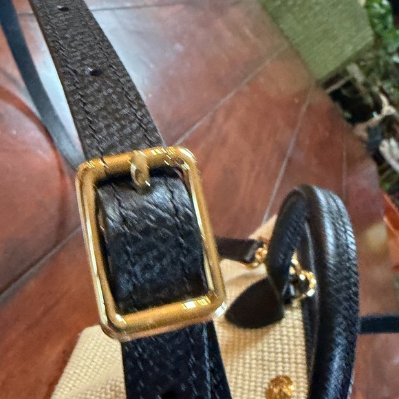 Longchamp le pliage collection tote basket bag handbag crossbody leather canvas - Picture 15 of 16